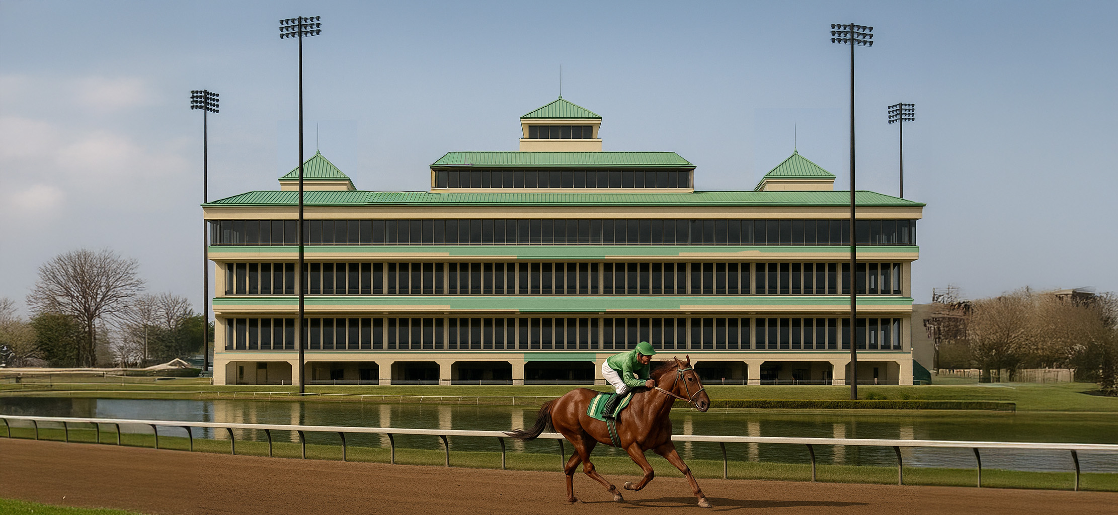 Robert Brennan at the racetrack