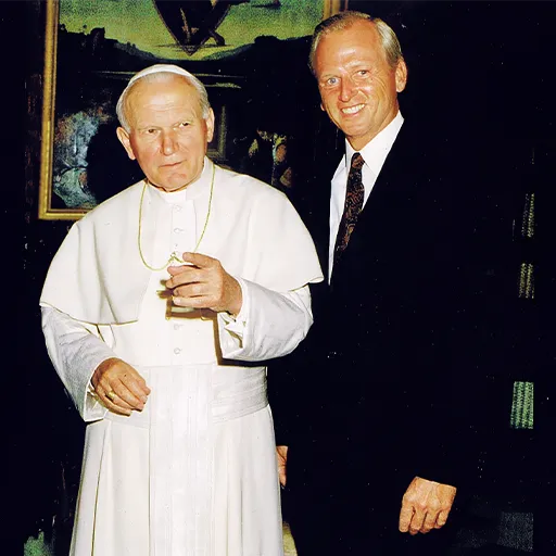 0042 REB & Pope John Paul II Rome 1992 Edited denoise exposure faceai sharpen